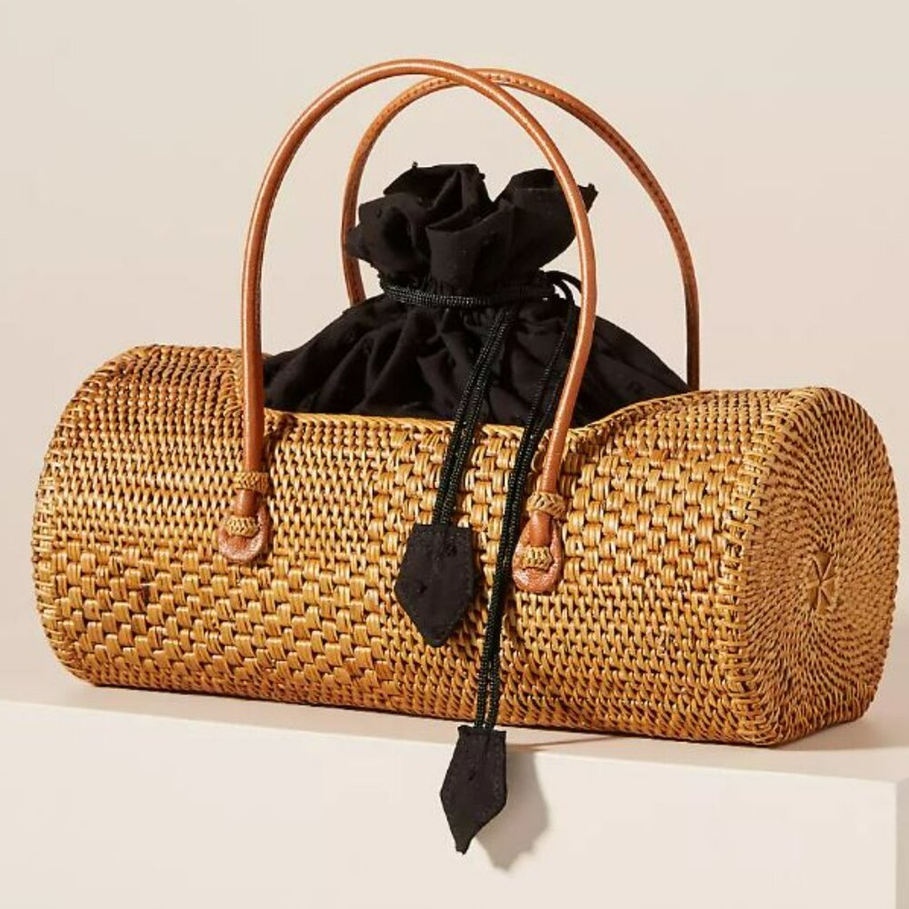 Betsy Woven Duffle Clutch